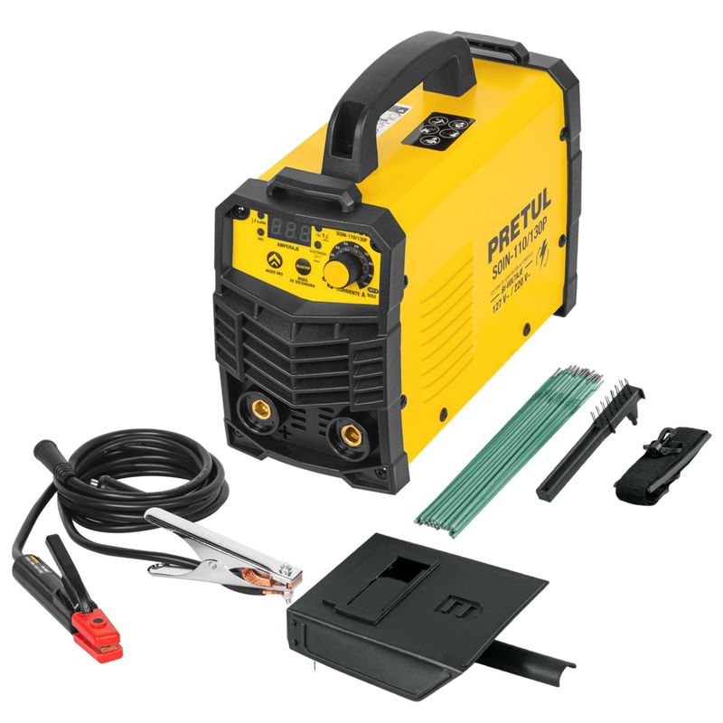 PRETUL - Soldadora inversora Maquina de Soldar 130A Bi-voltaje 127220V Pretul