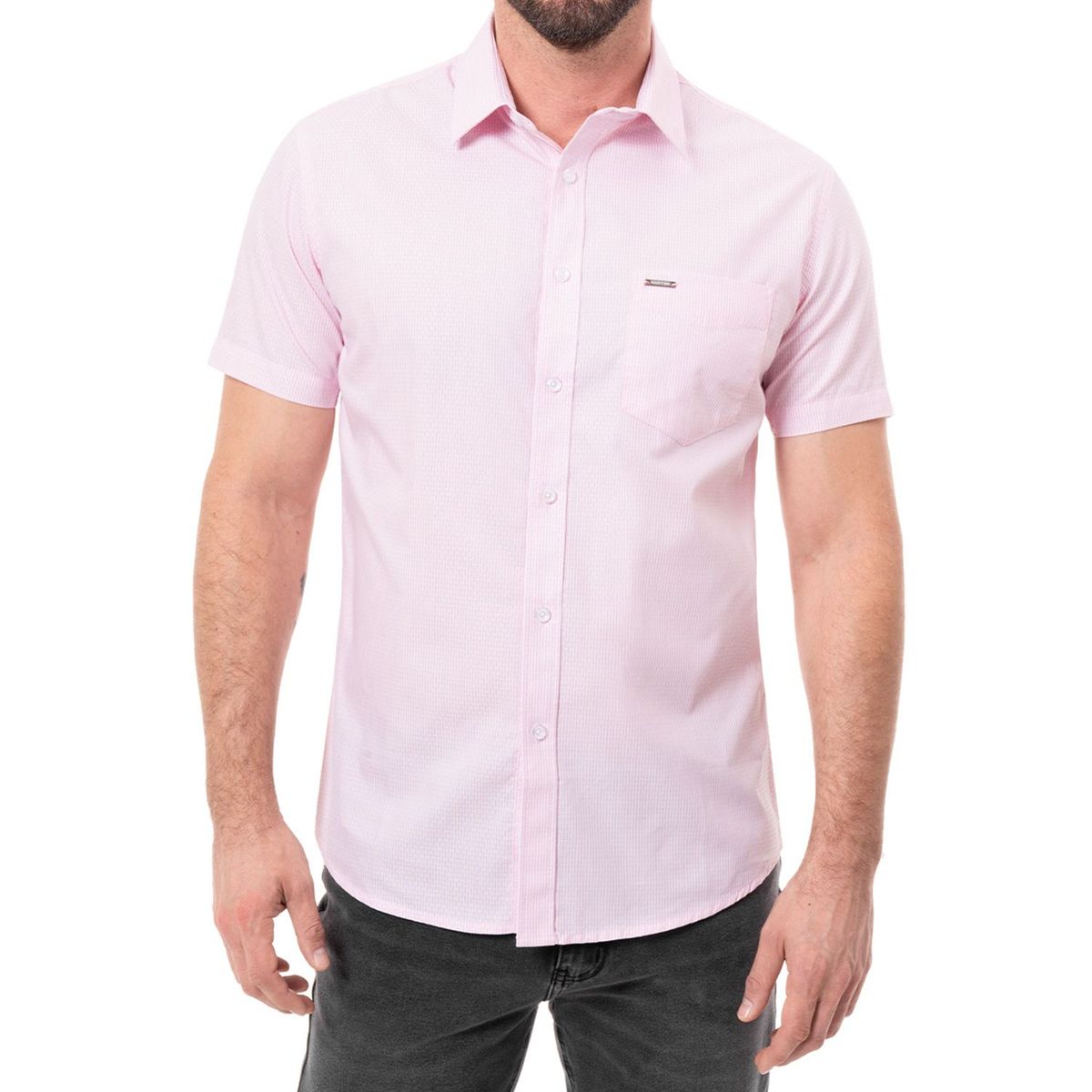 NORTON - Camisa Clasico Listada Luis 0011 Mc Hombre.