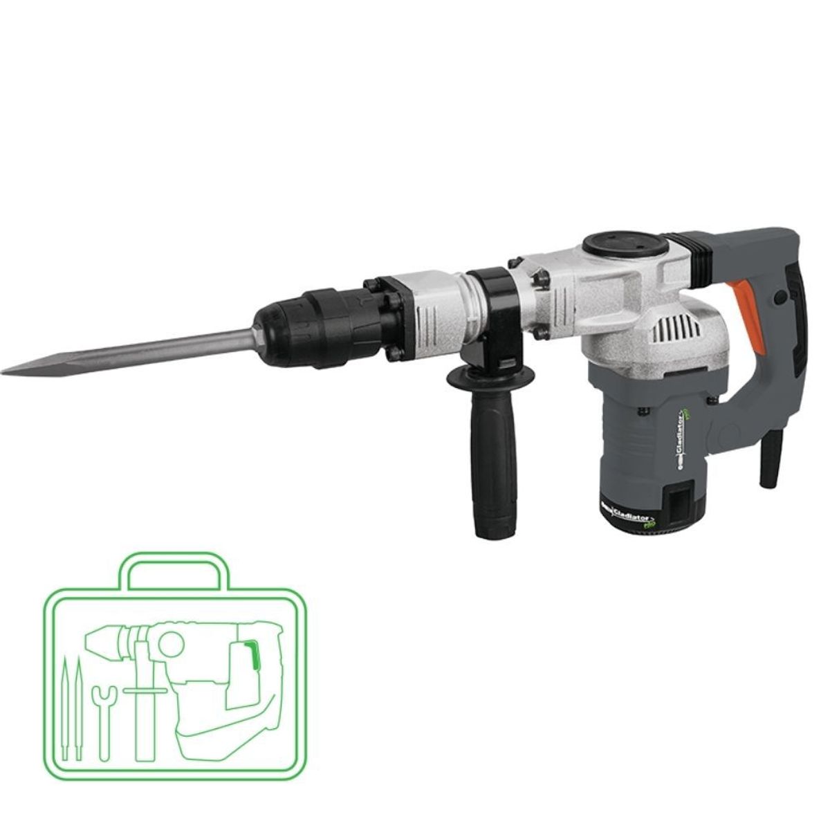 GLADIATOR - MARTILLO DEMOLEDOR 1300 watts 20 Julios SDS-MAX 220V/60HZ