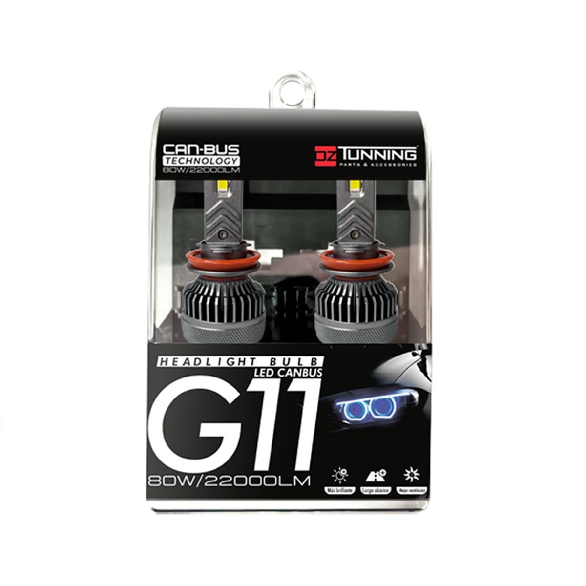 OZ TUNNING - Focos Led Canbus G11 22000 Lm Luz Blanca H11