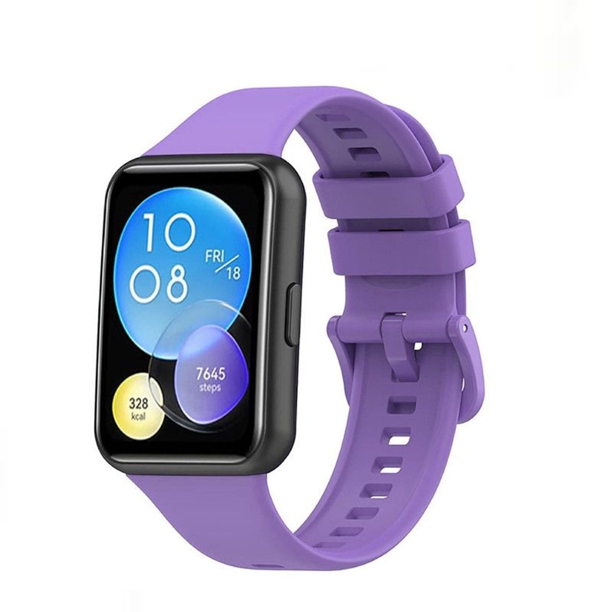 GENERICO - Correa de Silicona Para Huawei FIT 2 - MORADO