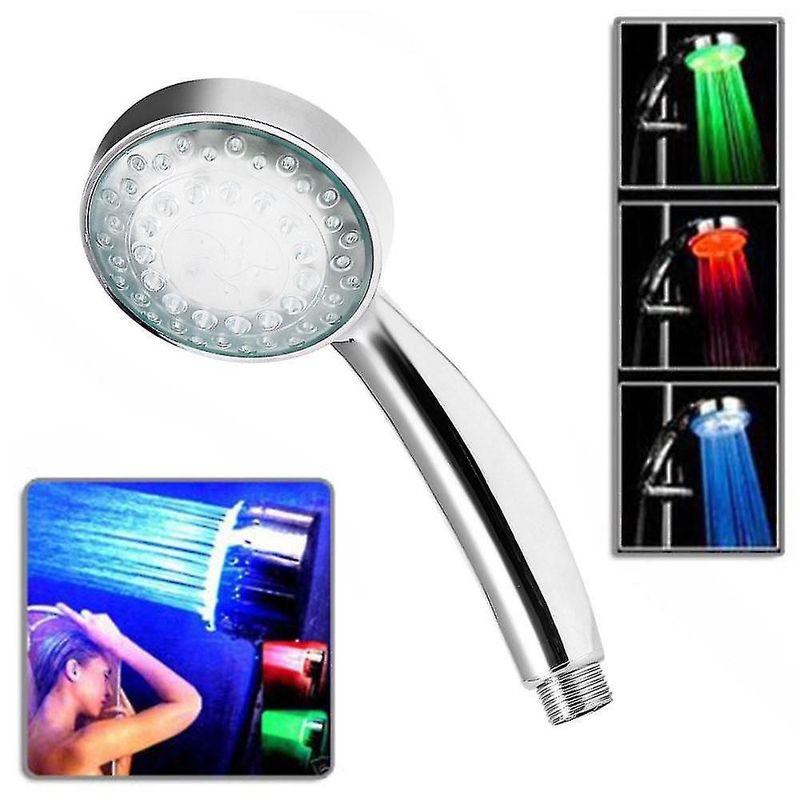 GENERICO - Cabezal de Regadera RGB Cambia 7Colores para Ducha de Mano o Fijo