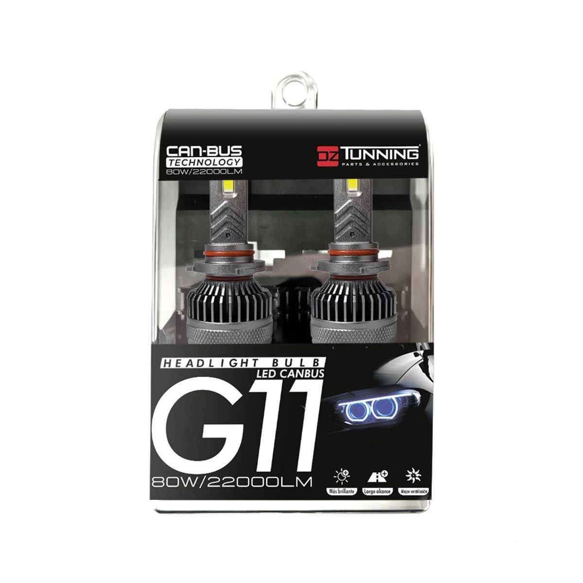 OZ TUNNING - Focos Led Canbus G11 22000 Lm Luz Blanca 9006