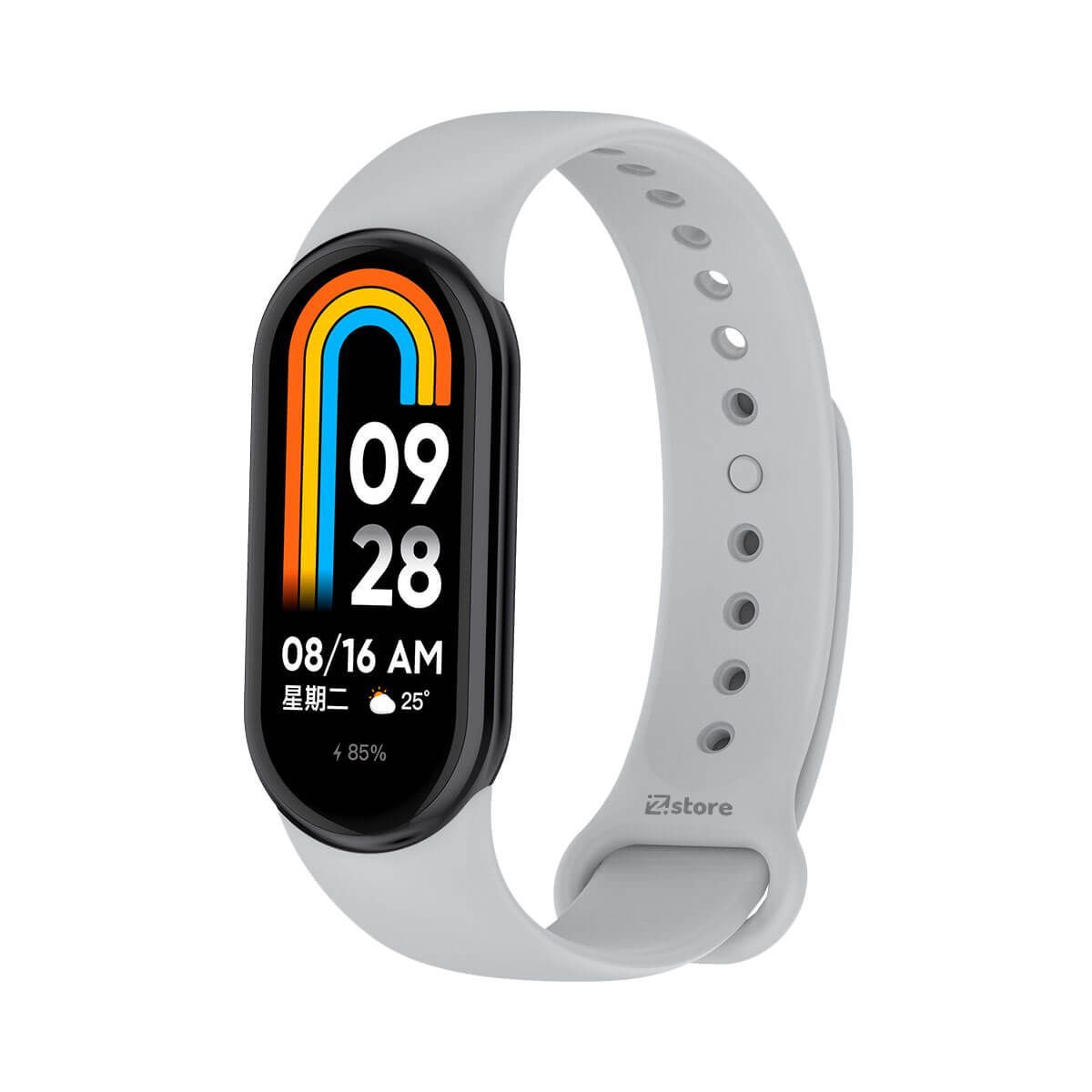 GENERICO - Correa Compatible con Xiaomi Mi Band 8 Gris