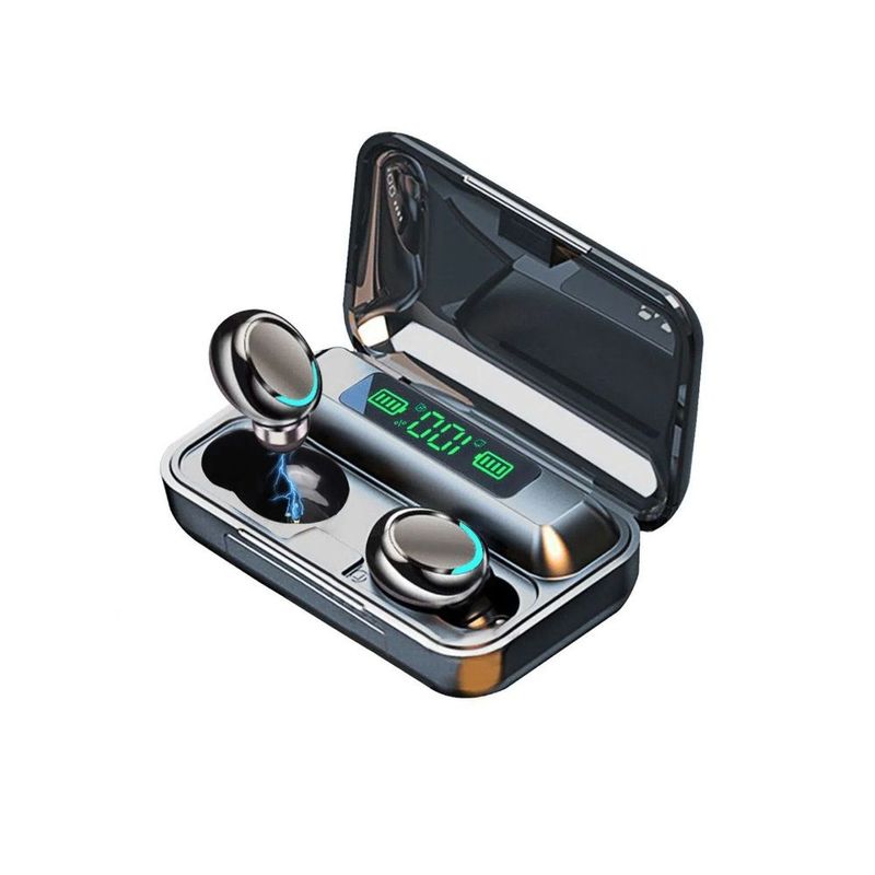 GENERICO - AUDÍFONOS INALÁMBRICOS F9 - 5 TWS IN-EAR BLUETOOTH NEGRO