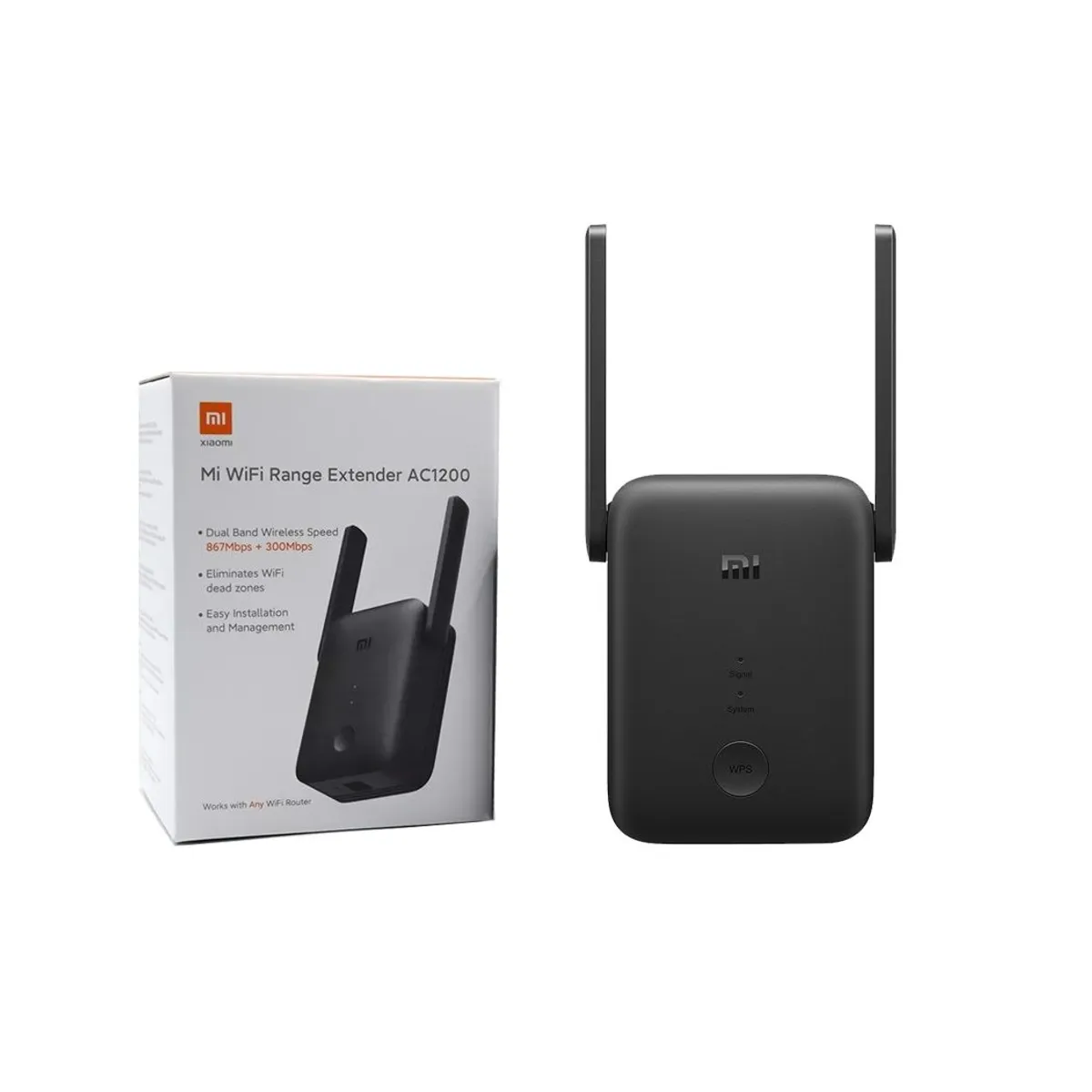 XIAOMI - Repetidor Xiaomi Mi Wifi Range Extender AC1200 Negro