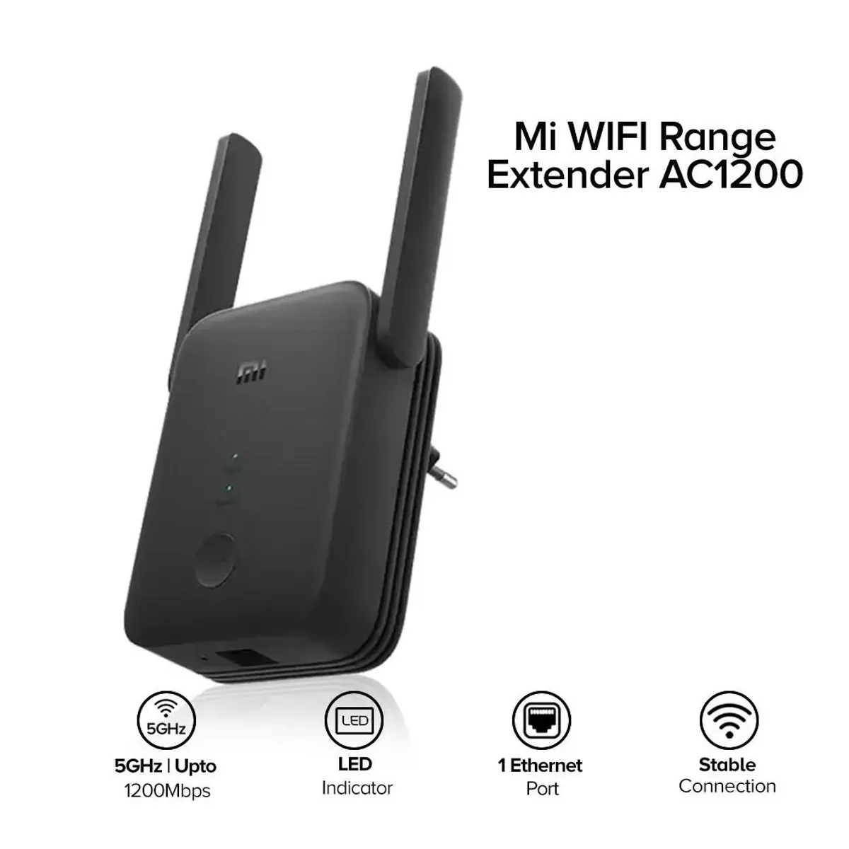 XIAOMI - Repetidor Xiaomi Mi Wifi Range Extender AC1200 Negro