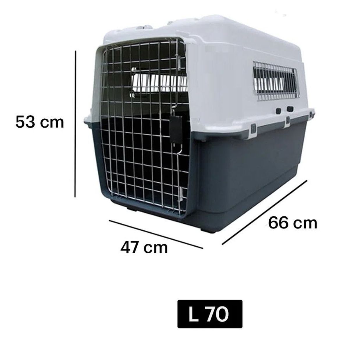 GENERICO - KENNEL TRANSPORTADOR L70 JAULA PARA MASCOTAS