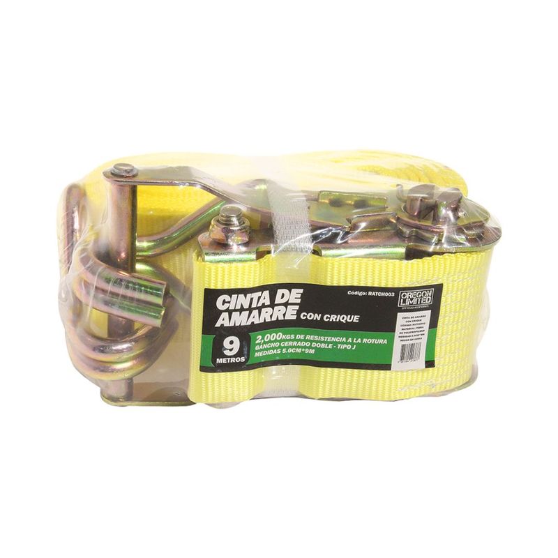 OREGON - Cinta Correa De Amarre Con Trinquete 2 Ton 9 Mts Original
