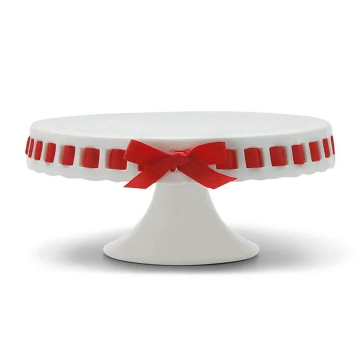 GENERICO - Porta torta de loza redondo de 31 cm