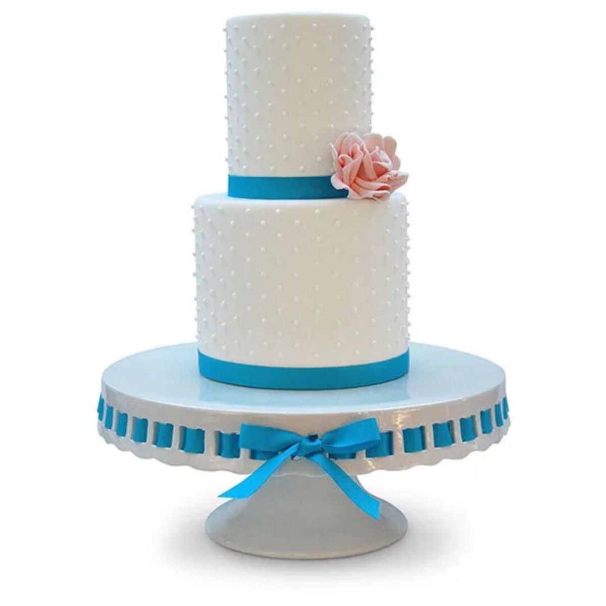 GENERICO - Porta torta de loza redondo de 31 cm