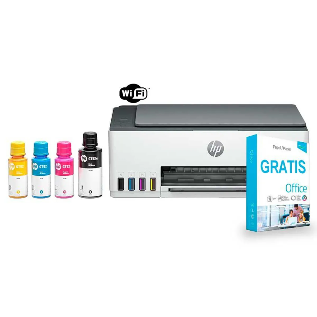 HP - Impresora Todo-en-Uno HP Smart Tank 580 Multifuncional Inalambrico