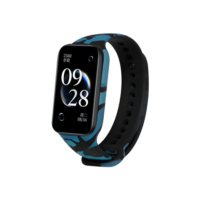 GENERICO - Correa Compatible con Redmi Band 2 Camuflado Azul