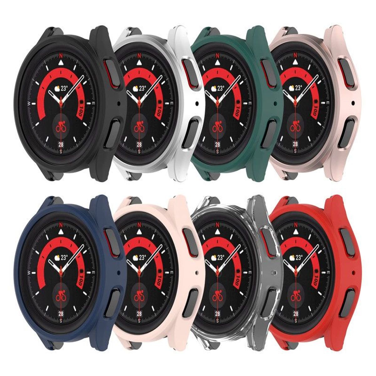 GENERICO - Bumper Para Samsung Watch 5 PRO 45MM - AZUL