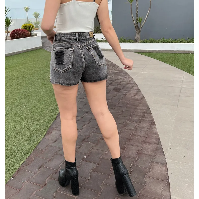 Short Jeans Mujer Rasgado BENCUS JEANS