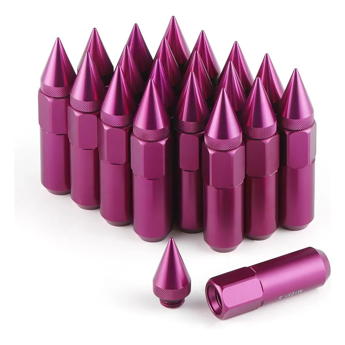 GENERICO - Seguro de Tuerca Tunnig 12×15mm Lila 20pcs