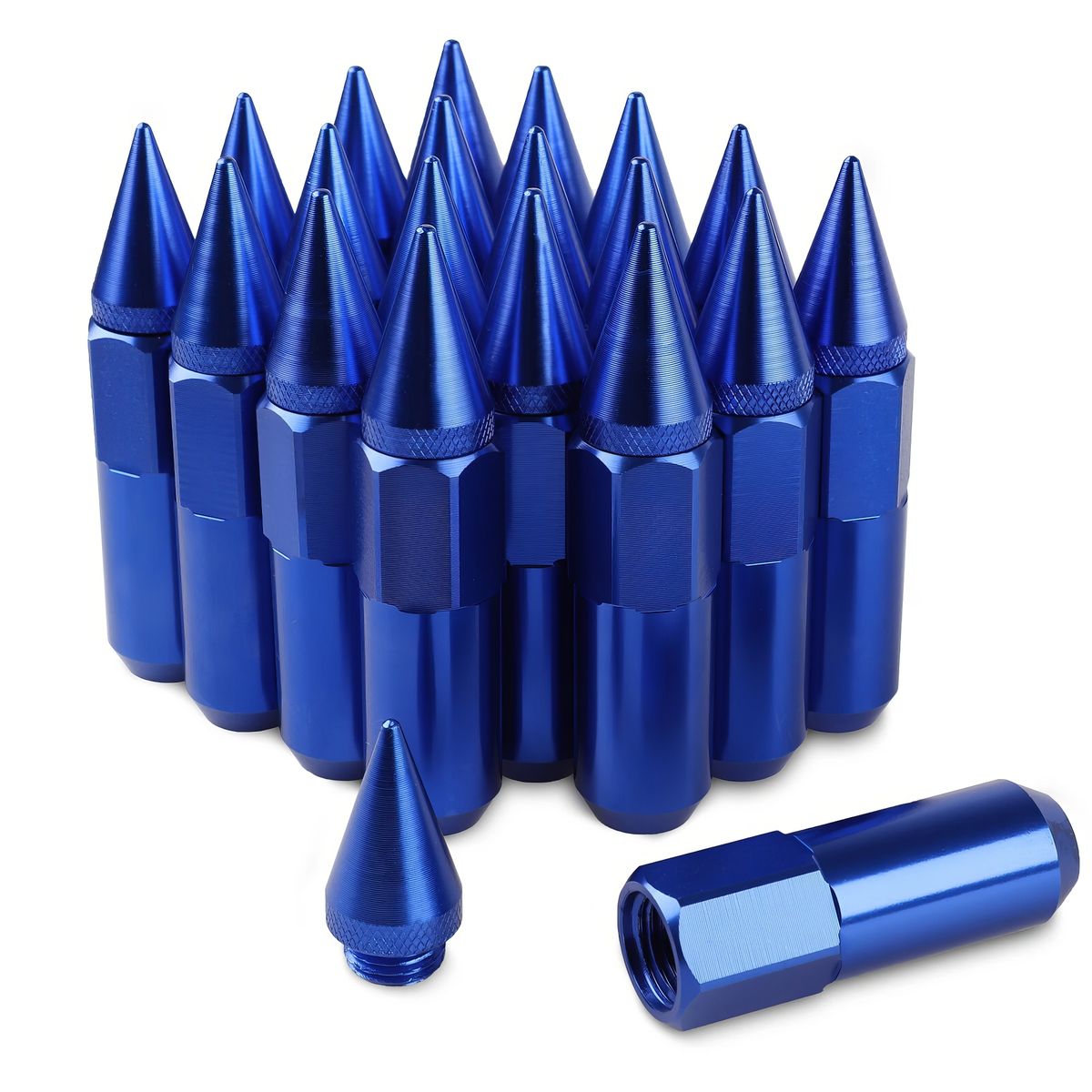 GENERICO - Kit de Tuercas Tunnig 12×15mm Azul 20pcs