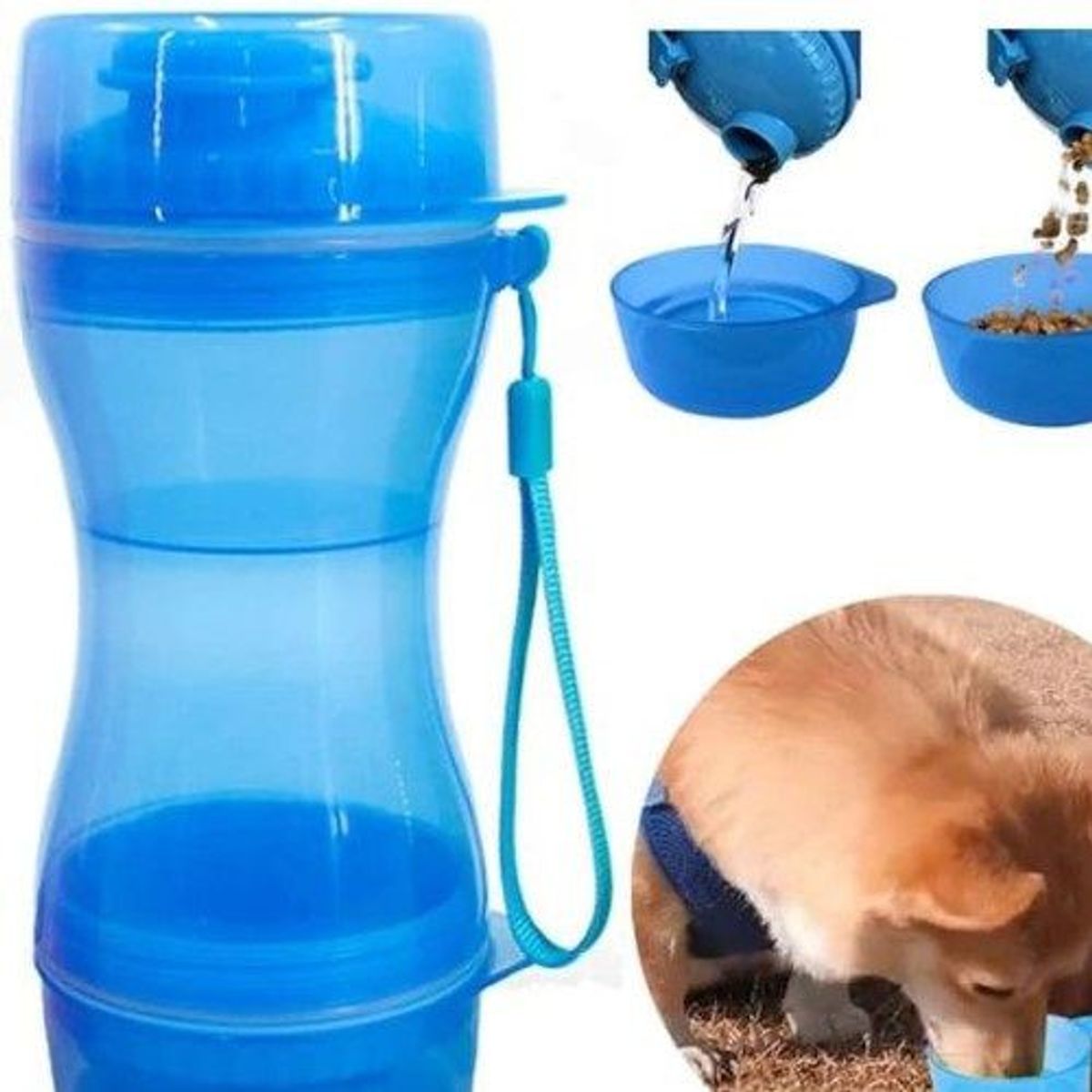 GENERICO - Bebedero para Perro 2 en 1 - Agua y Comida