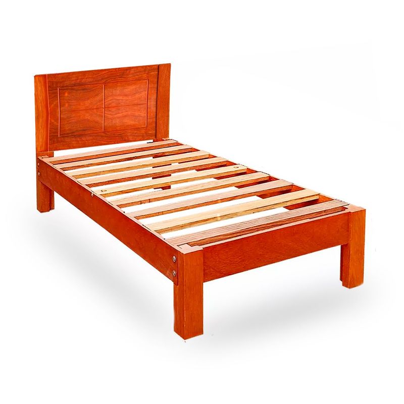 GENERICO - Cama 1 Plaza Madera Tornillo Desarmable Dormitorio