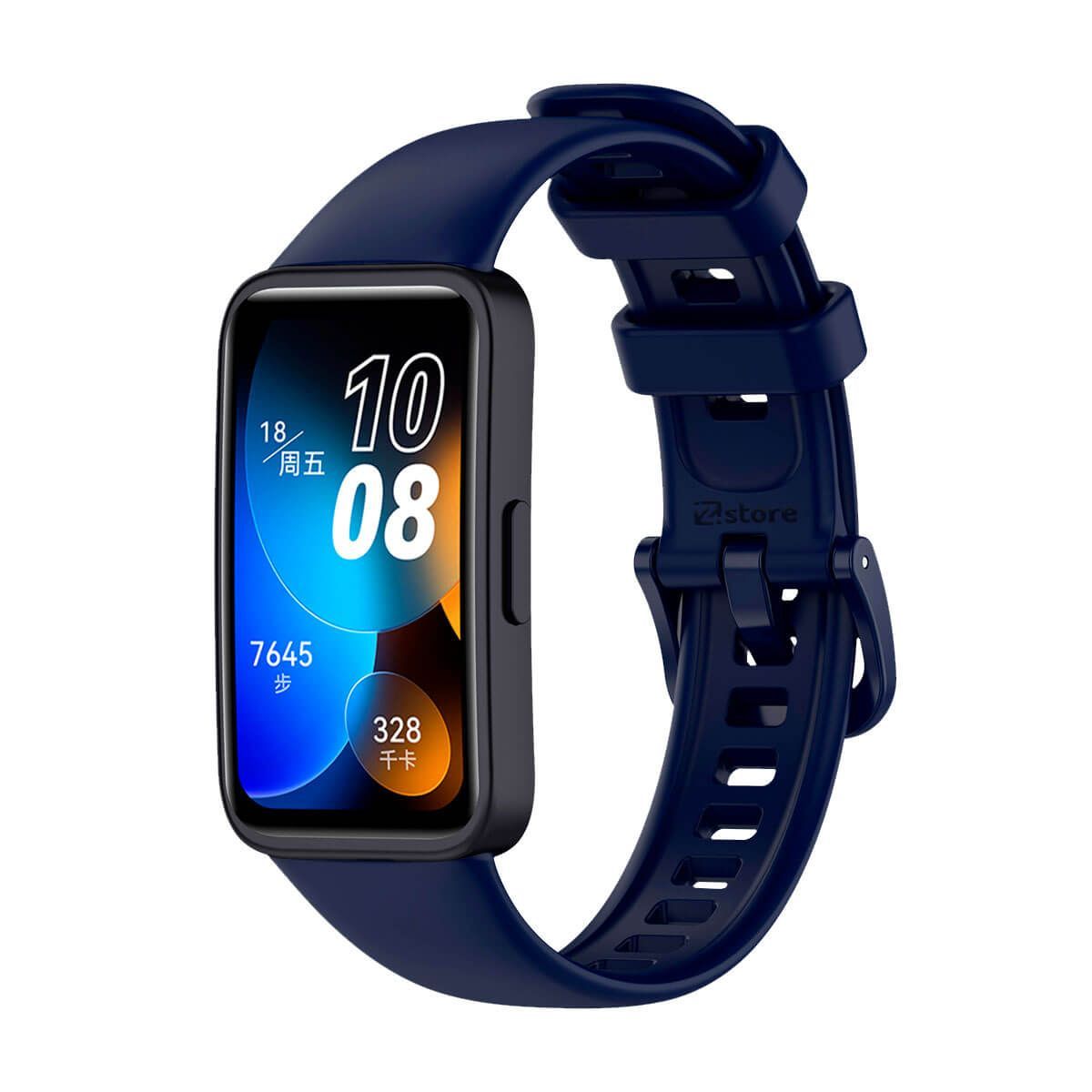 GENERICO - Correa Compatible con Huawei Band 8 Azul Oscuro