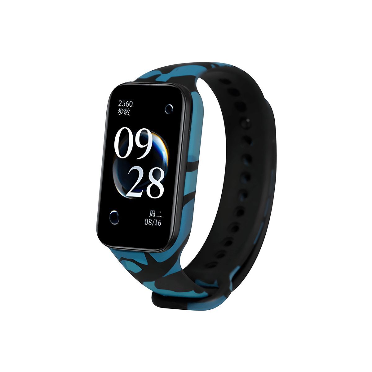 GENERICO - Correa Compatible con Redmi Band 2 Camuflado Azul
