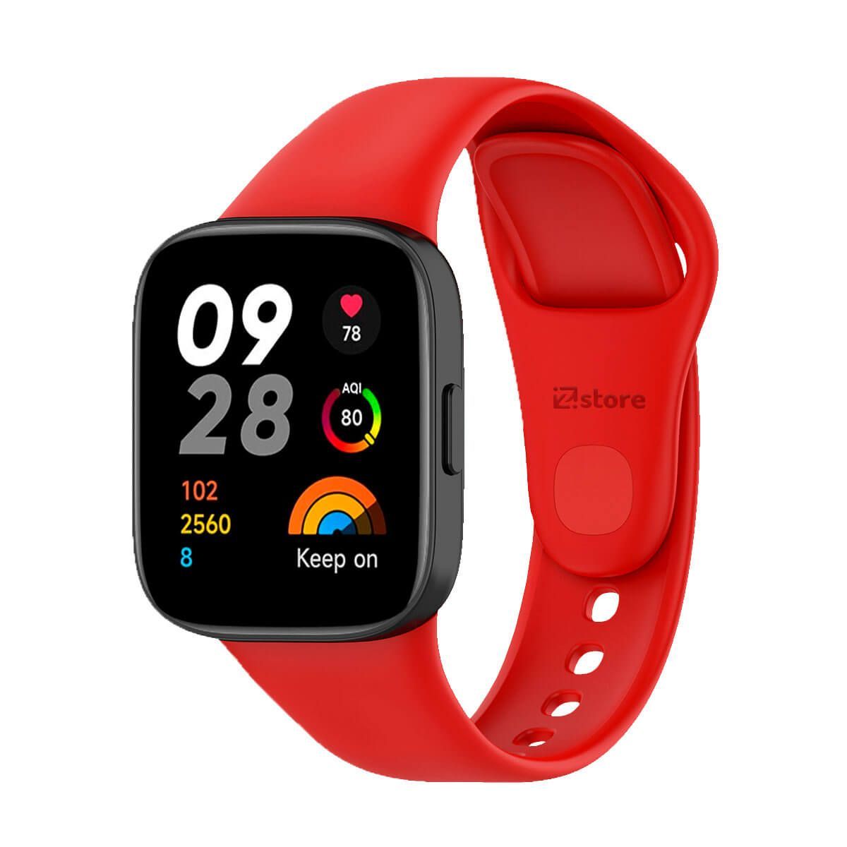 GENERICO - Correa Compatible con Redmi Watch 3 Rojo