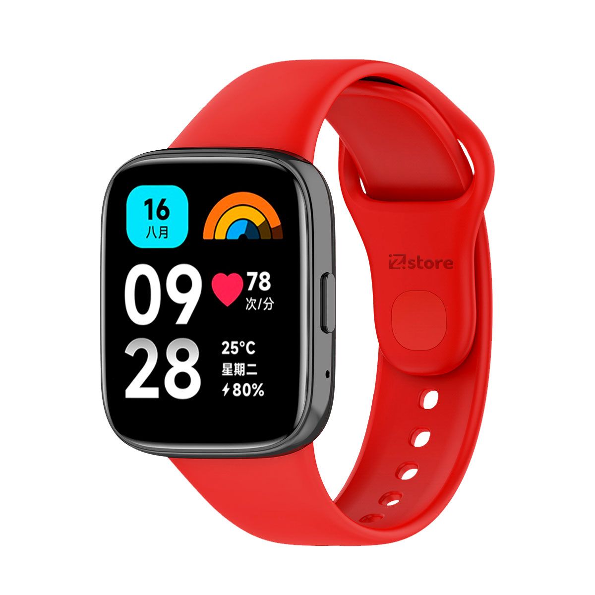 GENERICO - Correa Compatible con Redmi Watch 3 Active Rojo