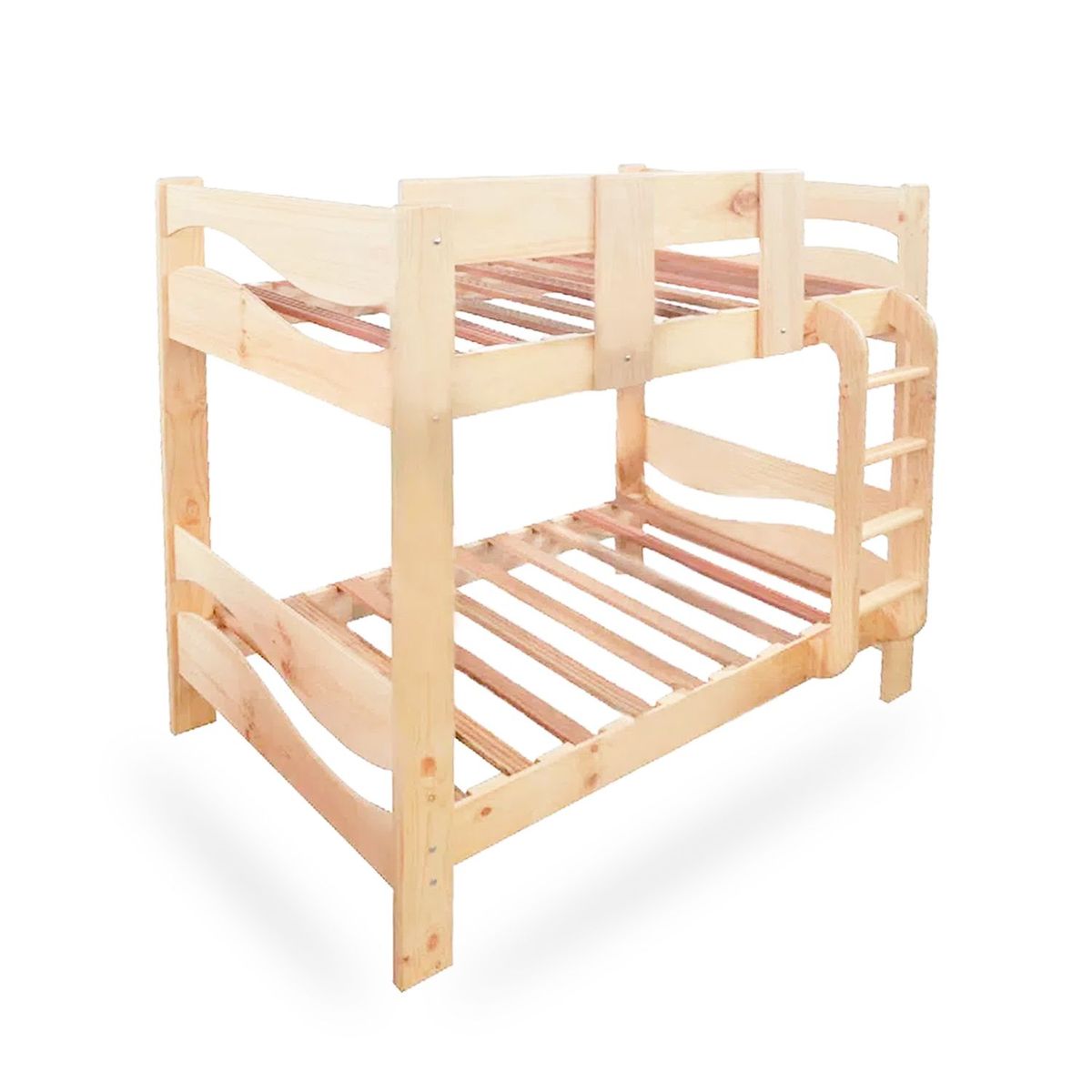 GENERICO - Camarote 1 Plaza 1/2 Ambos Pisos Madera Pino Ballenita