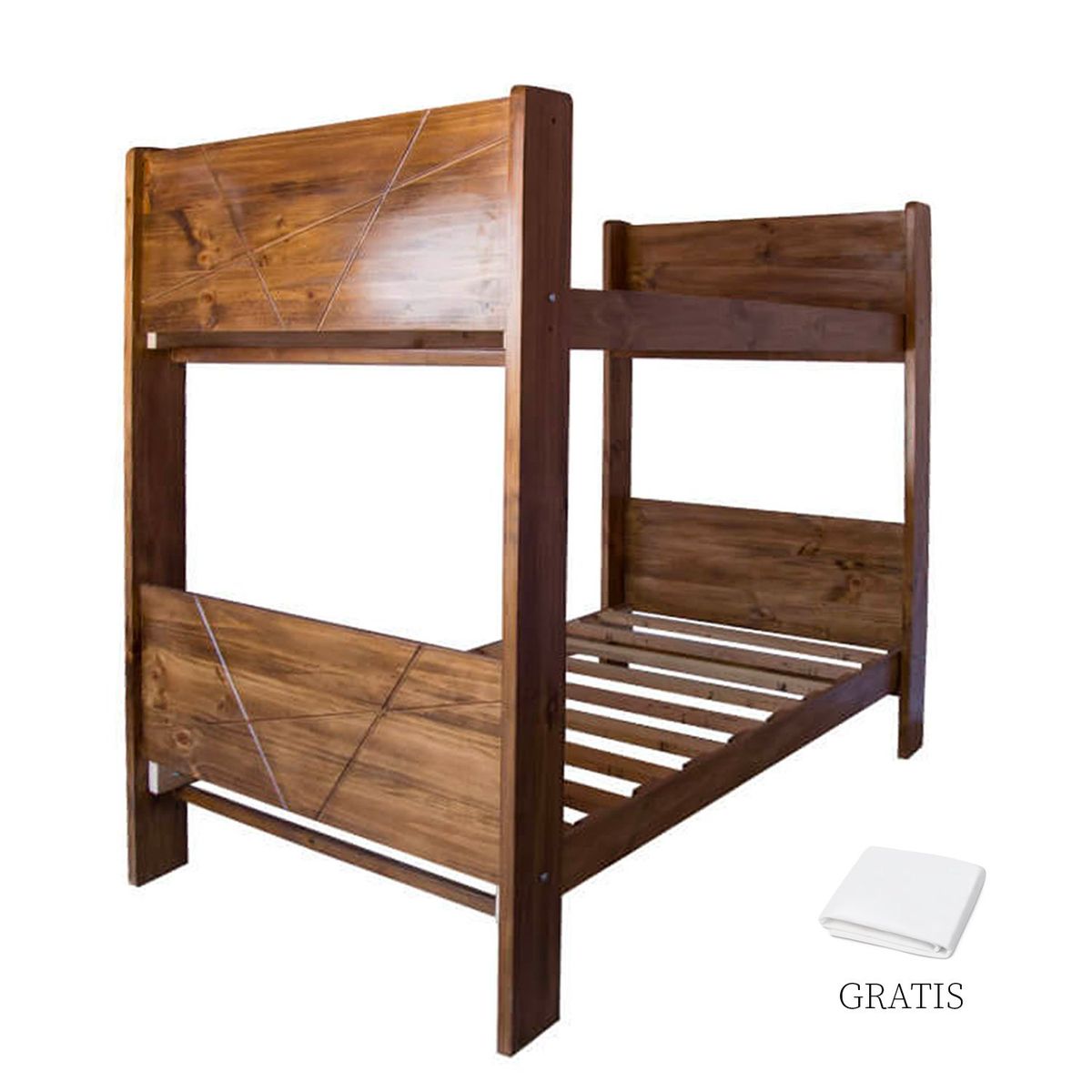 GENERICO - Camarote 1 Plaza 1/2 Ambos Pisos Madera Pino