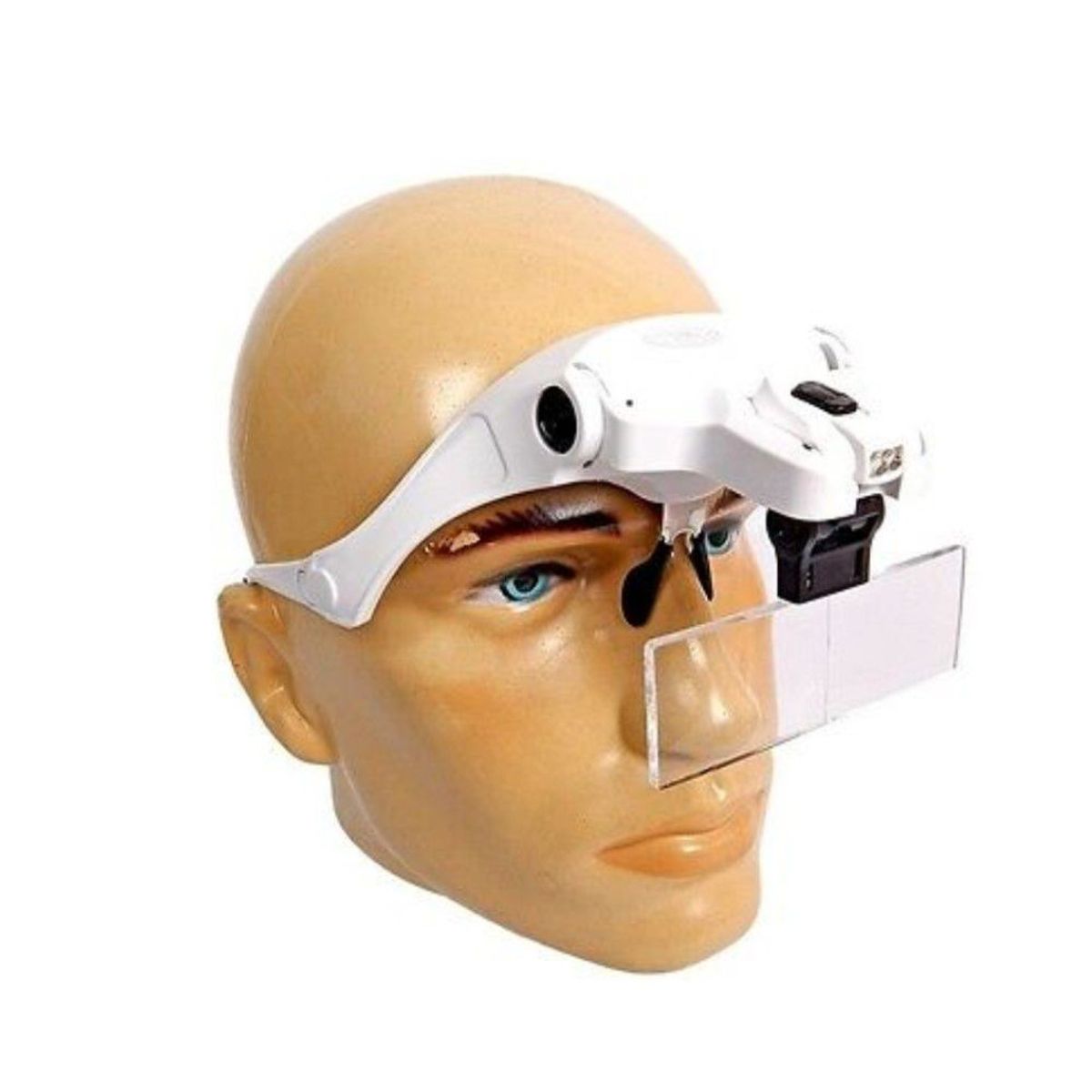 GENERICO - Lupa Lente De Cabeza Con Luz Led y Medidas de Repuesto