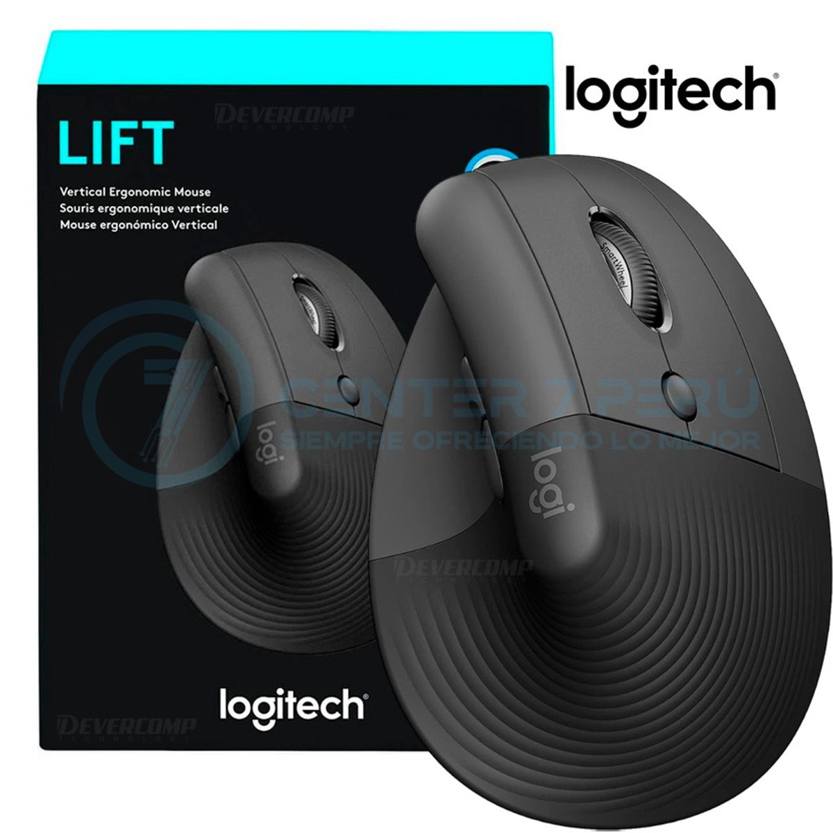 LOGITECH - Mouse Logitech Lift Vertical Ergonomic negro