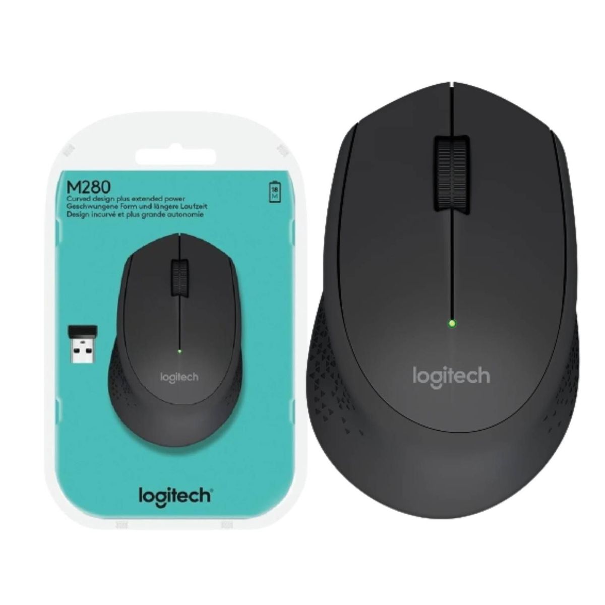 LOGITECH - Mouse Logitech M280 Inalambrico Black