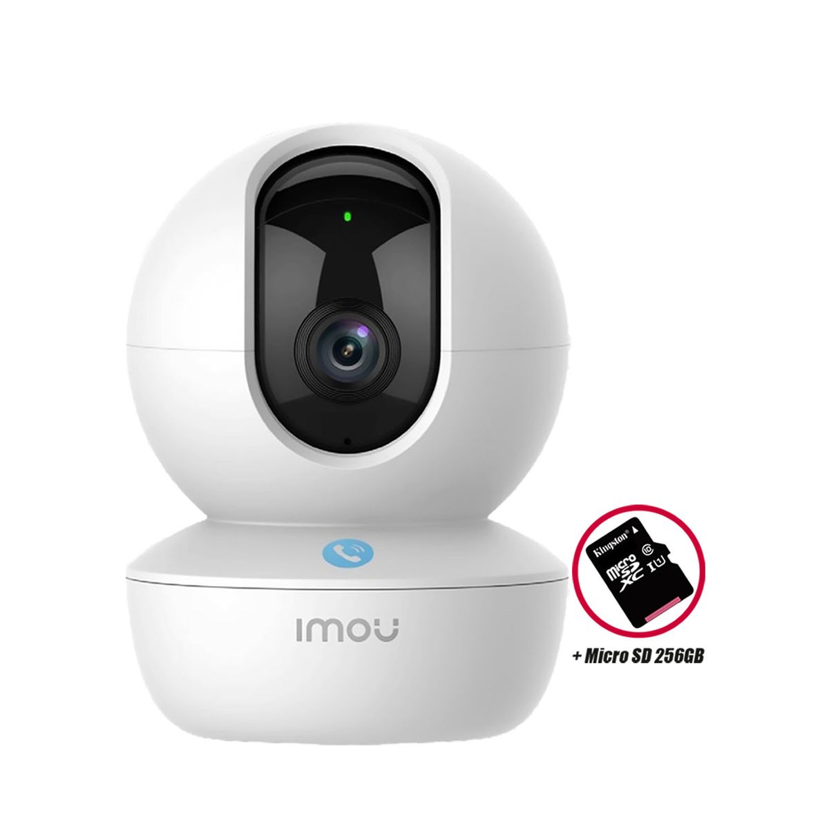 IMOU - Cámara Wi-Fi RANGER RC Gira 360º 3MP Video llamada + Micro SD 256GB