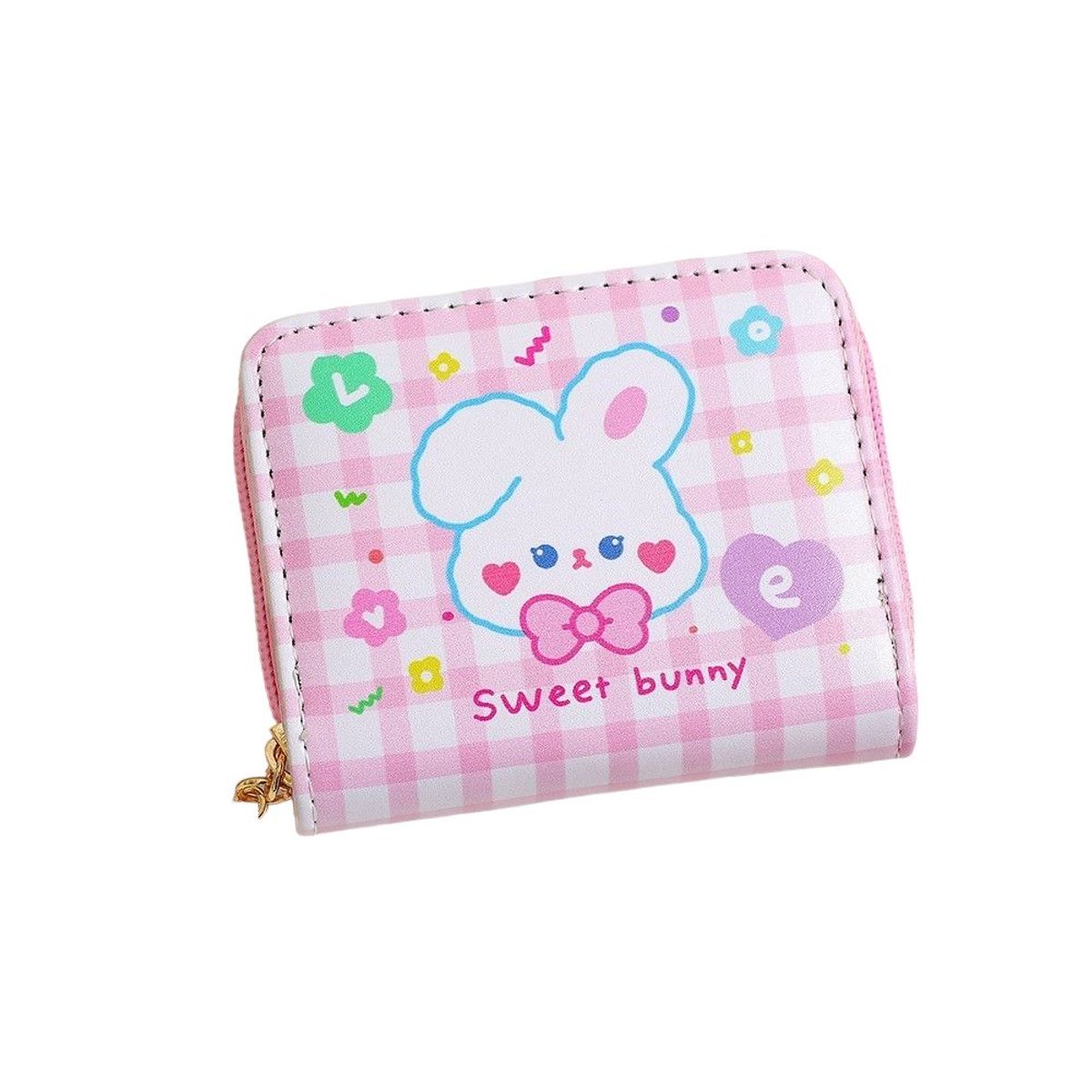 GENERICO - Billetera Kawaii de multi bolsillo cuero sintético