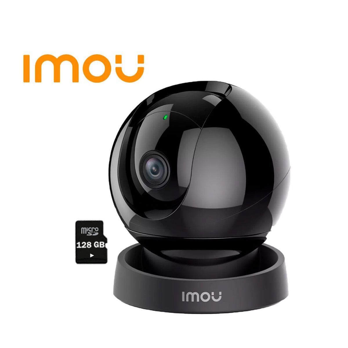 IMOU - Cámara Wi-Fi REX 3D 3MP Gira 360º Alarma Personalizable + SD 128GB