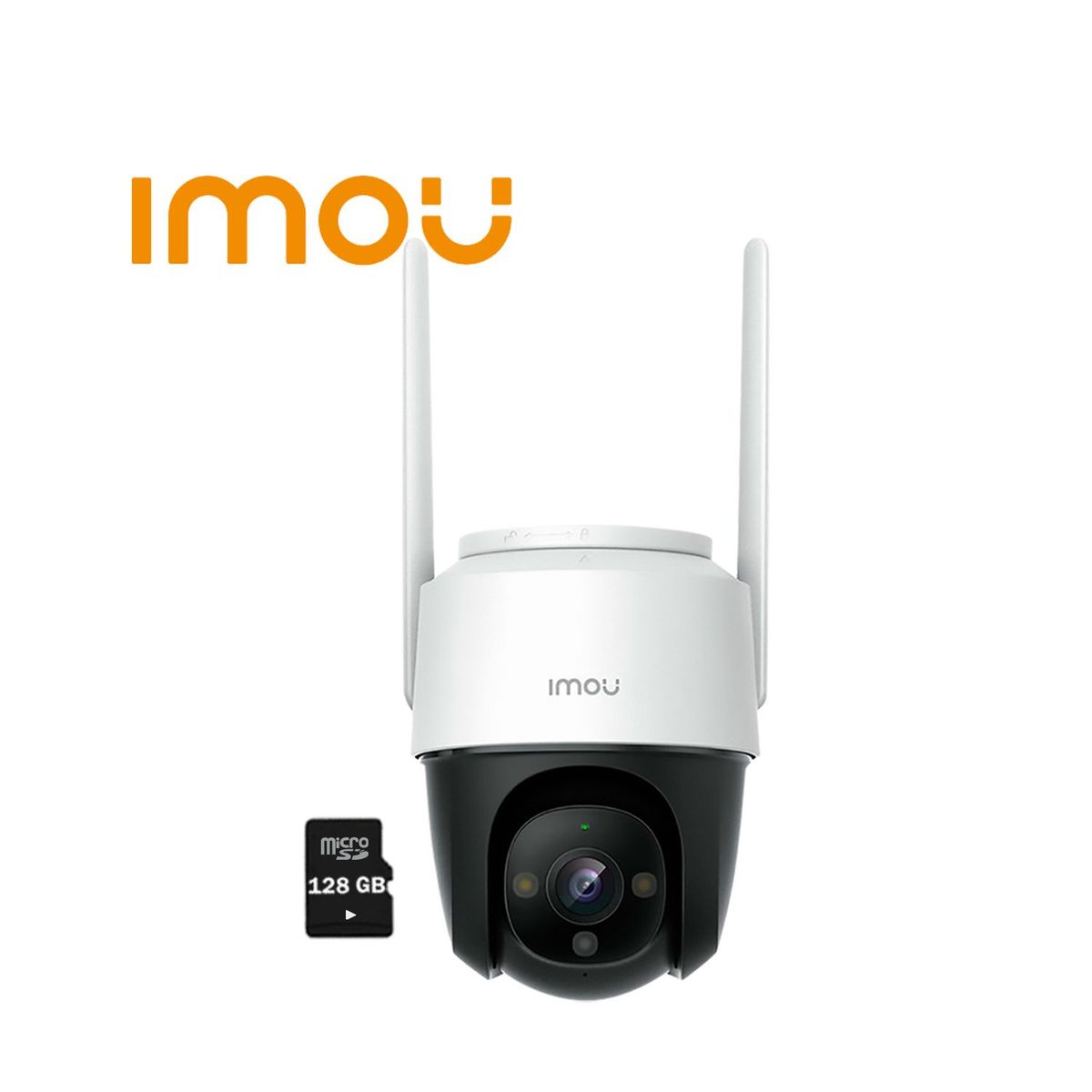 IMOU - Cámara Wi-Fi CRUISER 2MP 360º Gran Tamaño Exterior IP66 + SD 128GB
