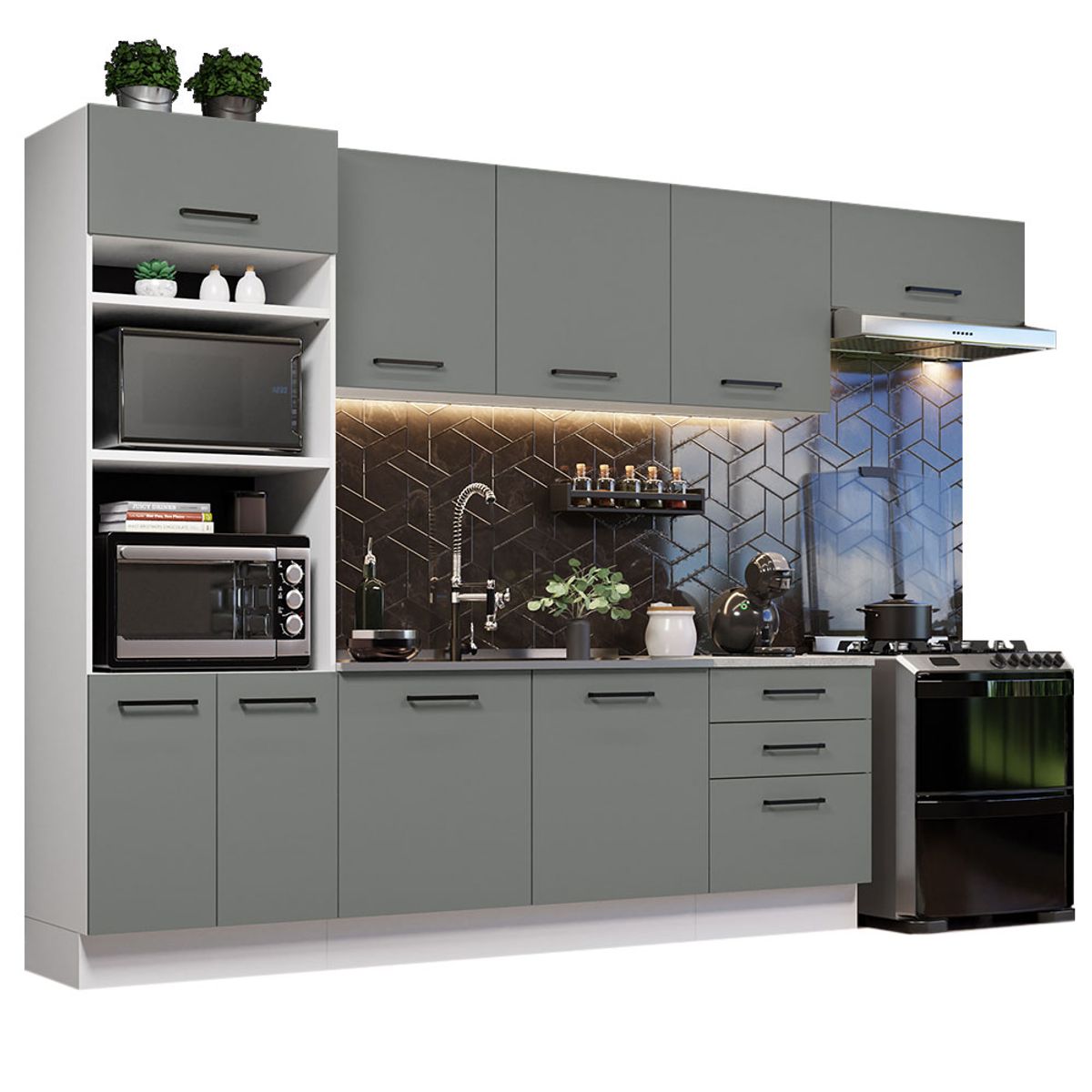 MADESA - Mueble de Cocina Integral Agata 330 cm 01