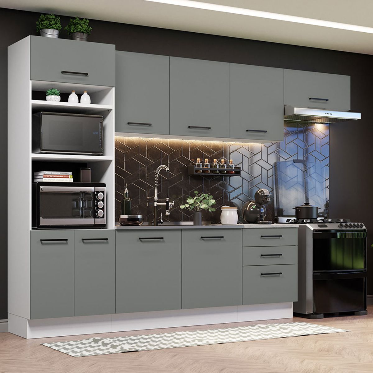 MADESA - Mueble de Cocina Integral Agata 330 cm 01
