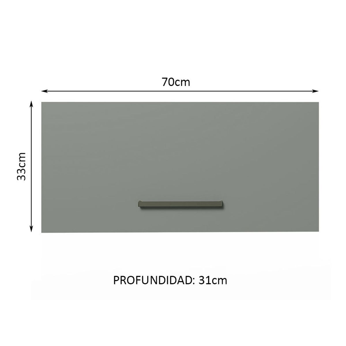 MADESA - Alacena de Cocina Agata 70 cm 1 Puerta Abatible