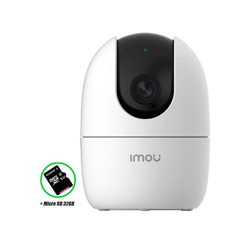 IMOU - Cámara Vigilancia RANGER 2 Gira 360º 4MP Wi-Fi + Micro SD 32GB