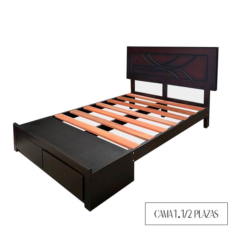 GENERICO - Cama 1 1/2  Plazas Desarmable Sabanera