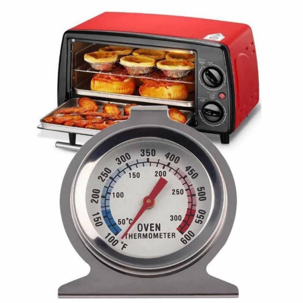 GENERICO - Termómetro Para Horno Cocina Repostería Acero inoxidable