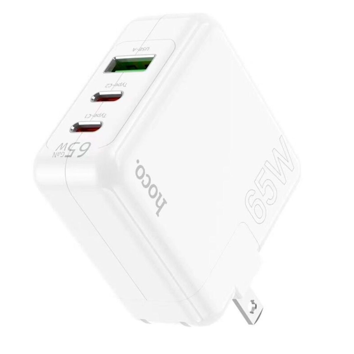 HOCO - Cargador de Celular Laptop MacBook PD 65W 3 Puertos Salida