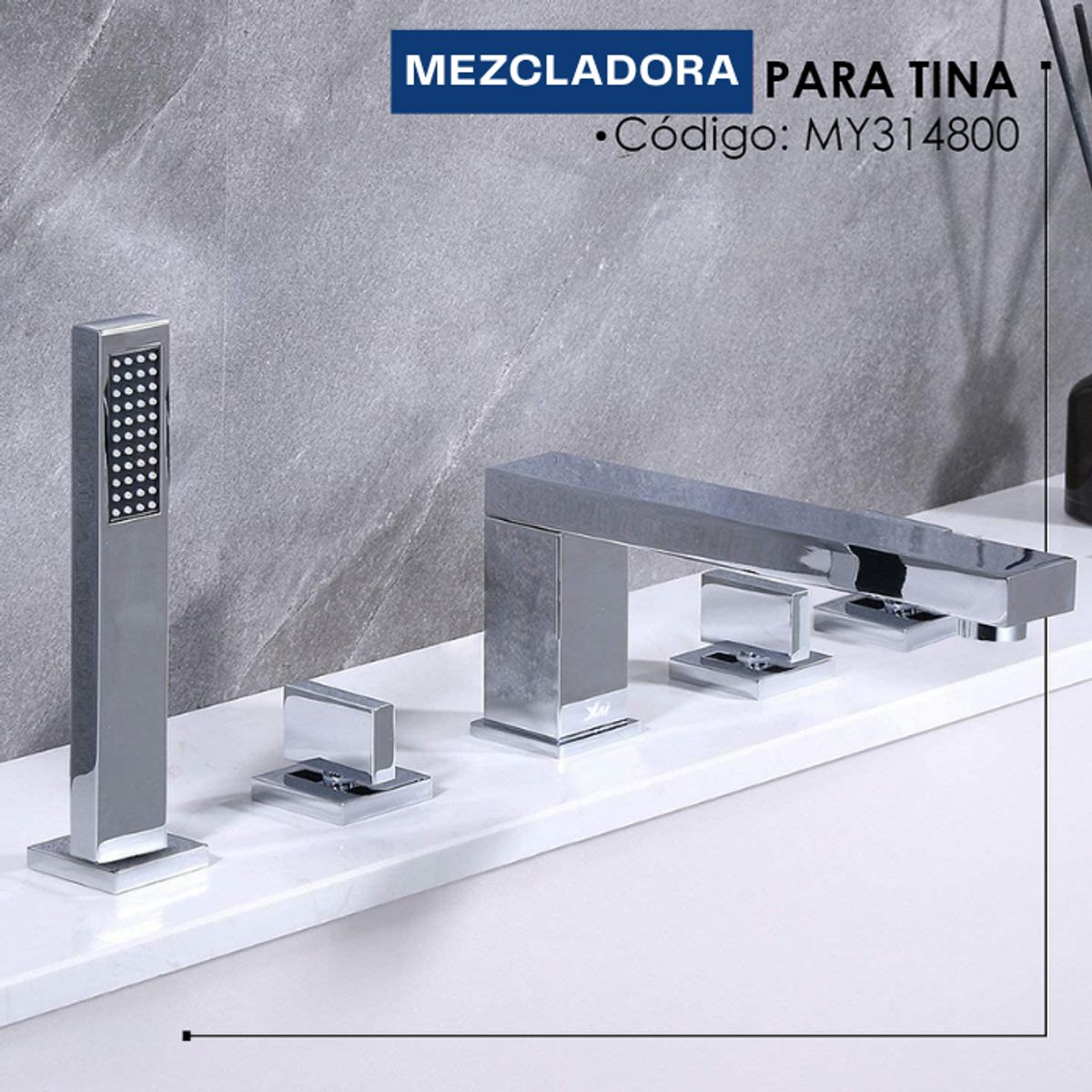 XM - MEZCLADORA PARA JACUZZI CROMADO MY314800