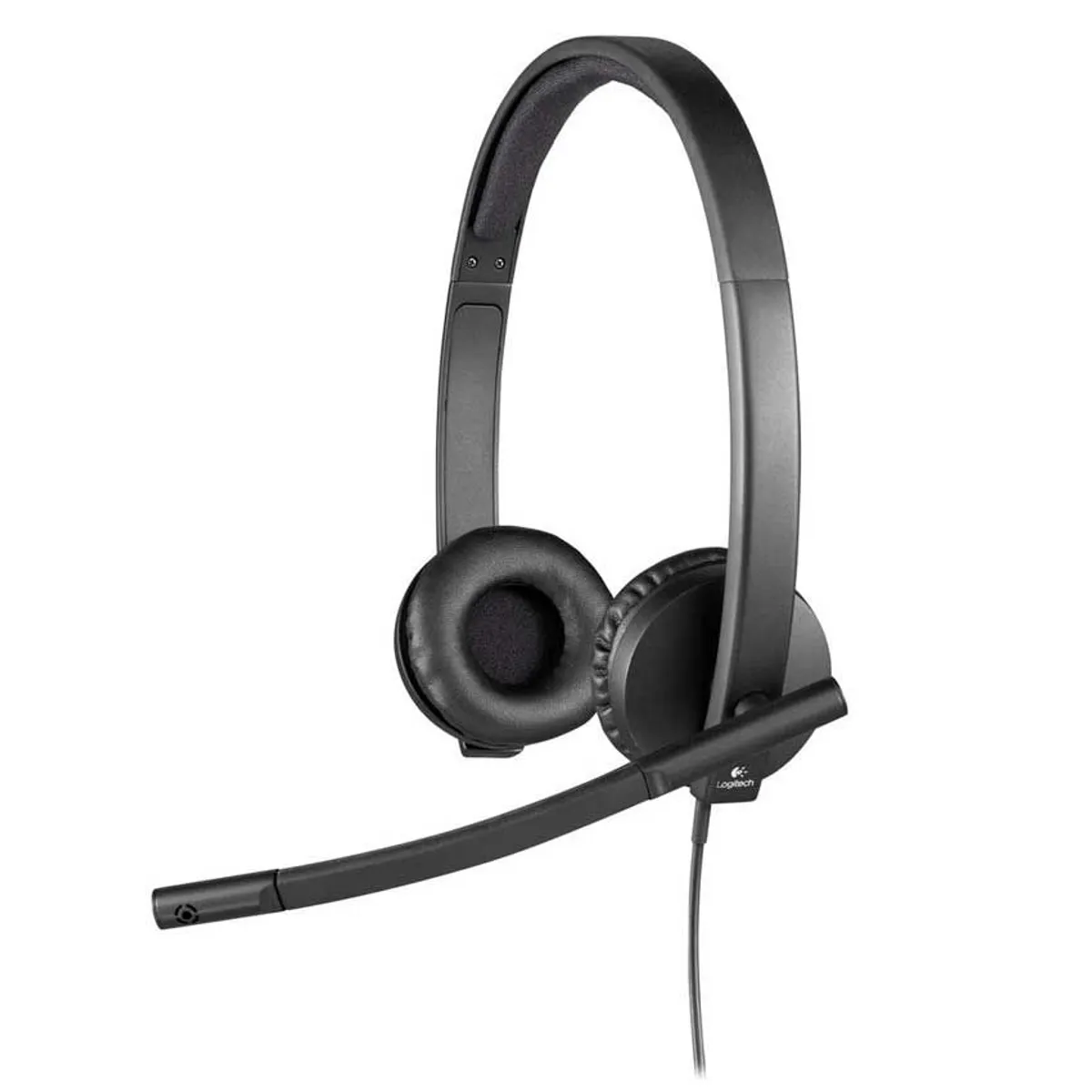 LOGITECH - Audífono Logitech H570E Con Micrófono  Usb Call Center Cableado Negro