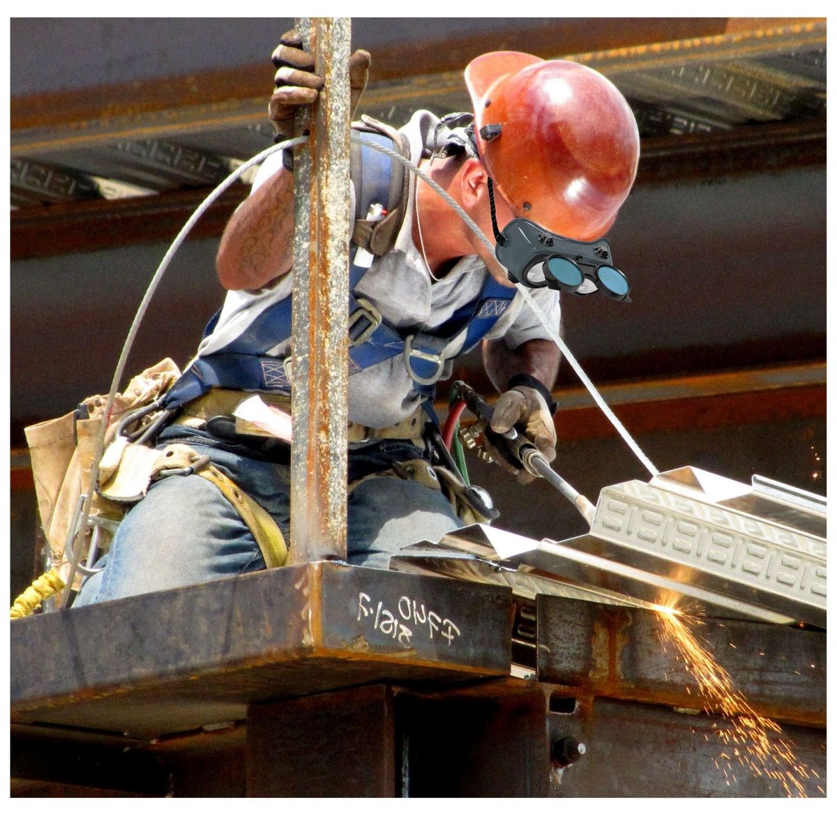 TRUPER - lente para soldar, oxicorte, industrial  con 4 válvulas de ventilación, Truper