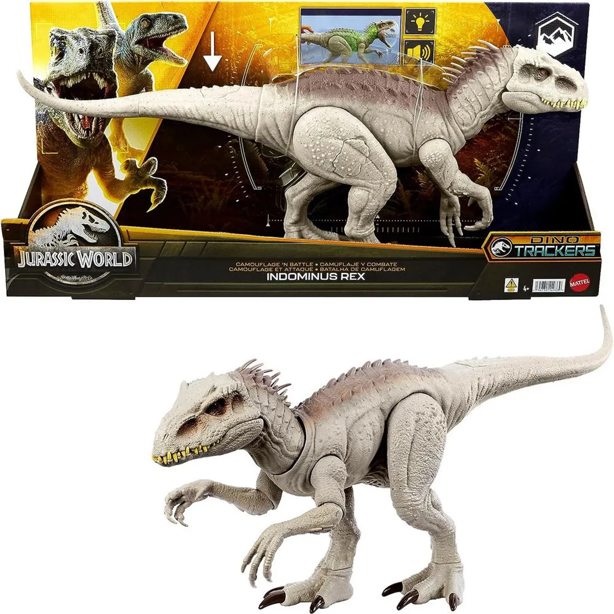 JURASSIC WORLD - Jurassic World Indominus Rex Camuflaje y Ataque