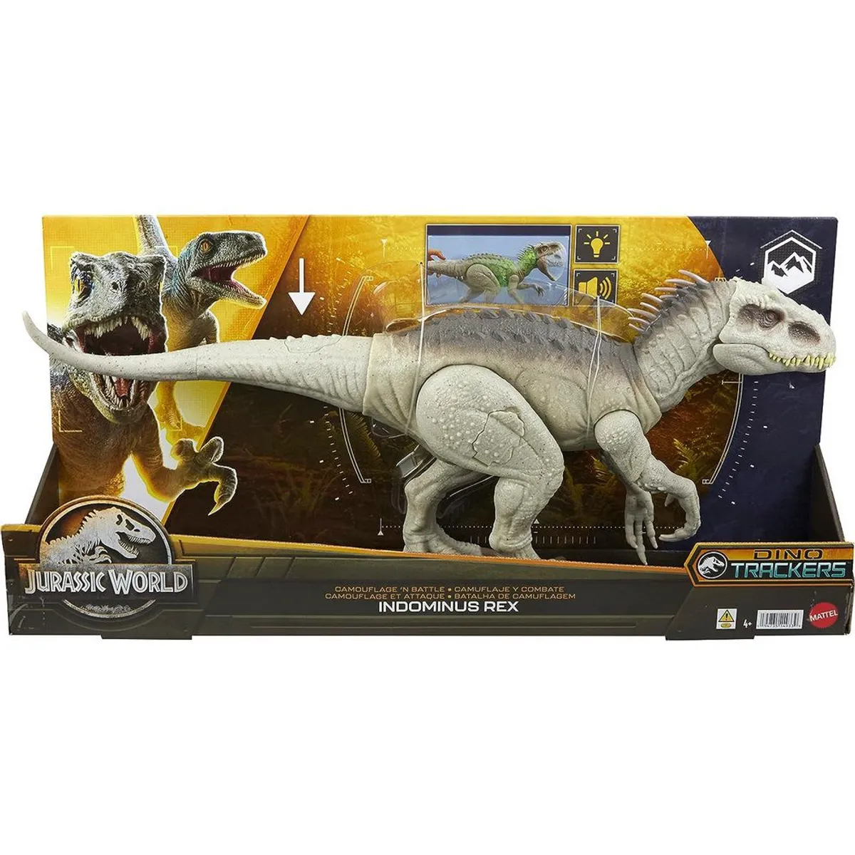 JURASSIC WORLD - Jurassic World Indominus Rex Camuflaje y Ataque