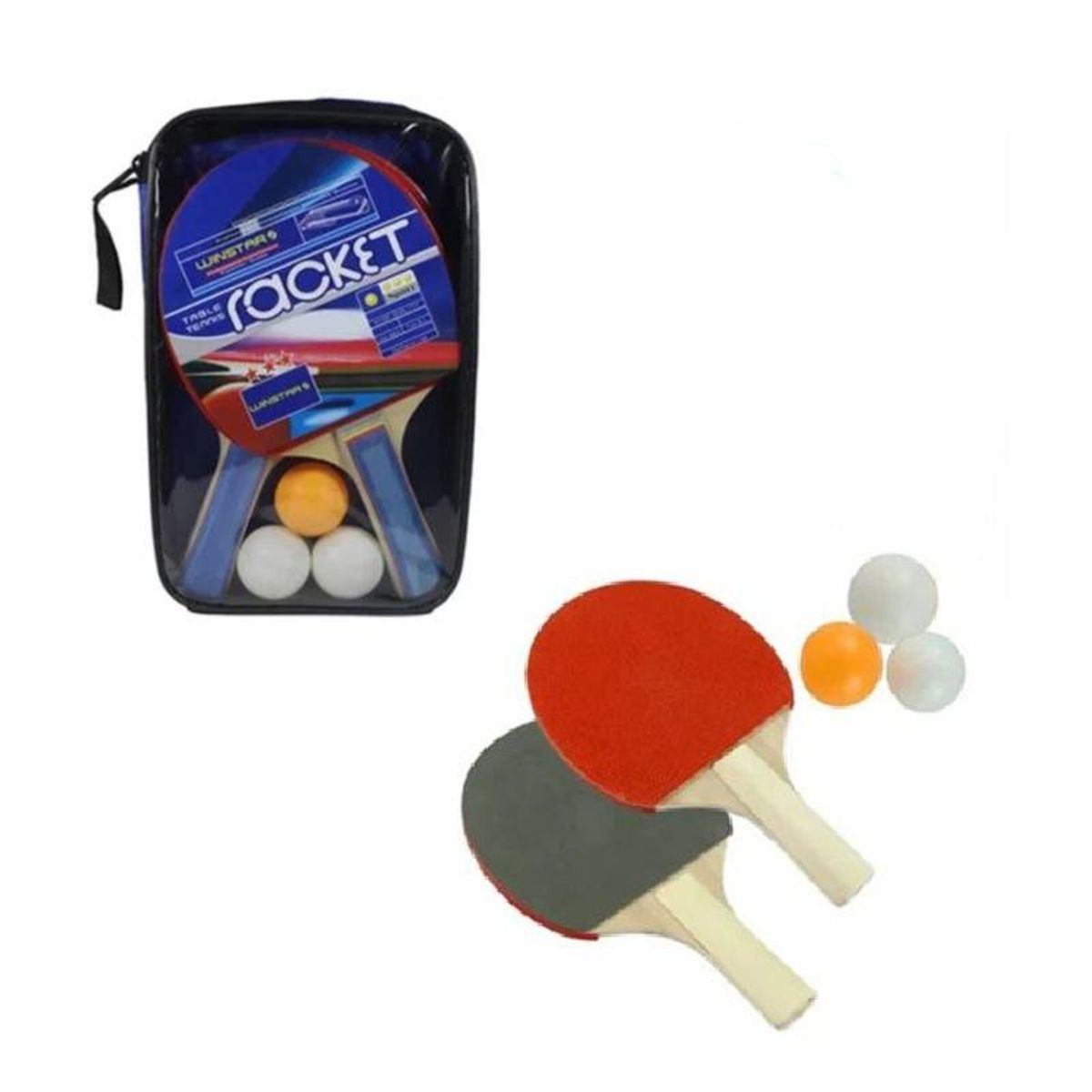 GENERICO - Raqueta De Ping Pong Malla  Estuche  Raquetas