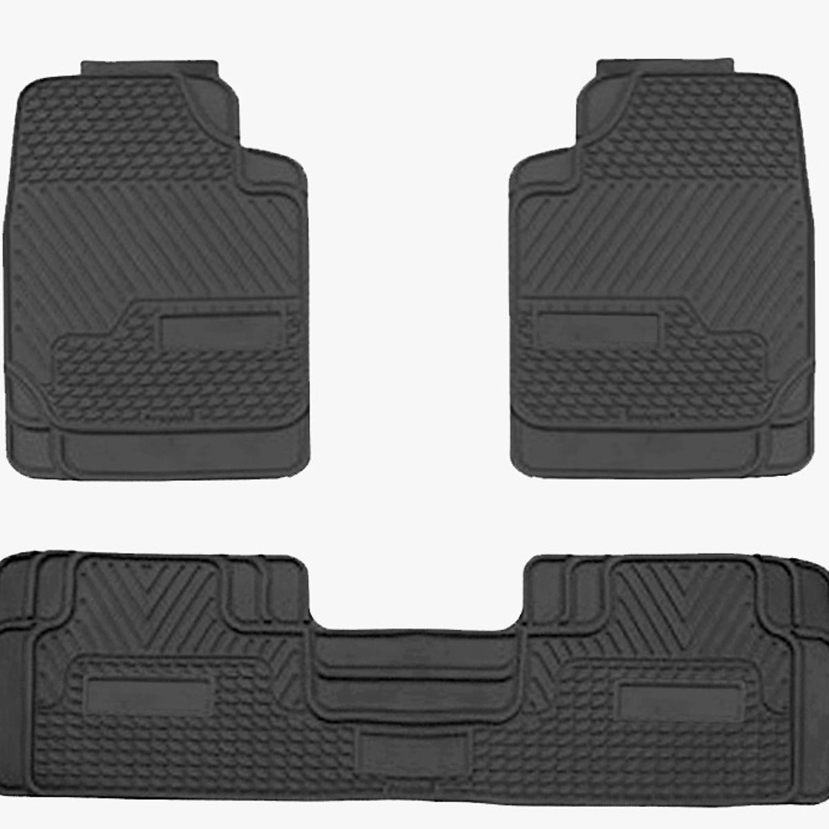 GENERICO - Pisos de Jebe PVC para Autos y Camionetas 3piezas